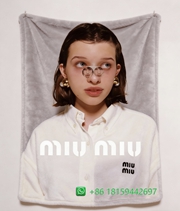 Miumiu Throw Blankets